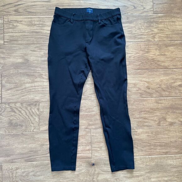 J.Crew Factory Pants Women's Size 8 Black Gigi Ponte Skinny - Picture 1 of 9